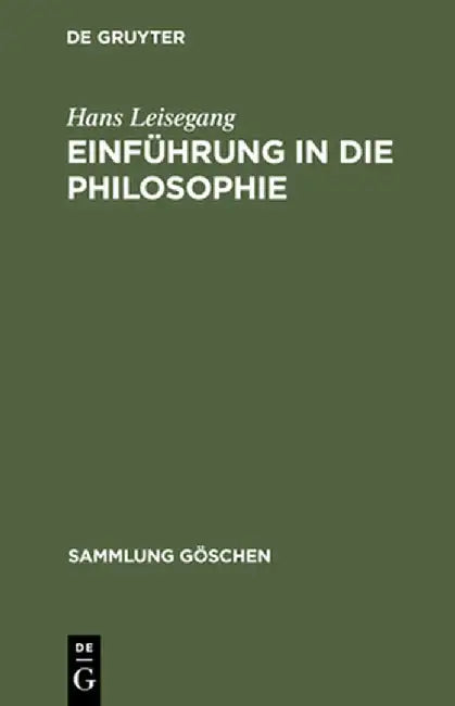 Buy Einfuhrung in Die Philosophie (English, Hans Leisegang) Online at Best Price - BookBajar