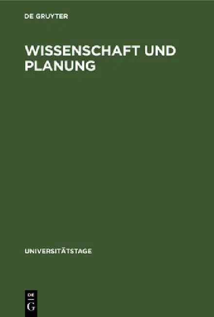 Buy Wissenschaft Und Planung (English, No Contributor) Online at Best Price - BookBajar
