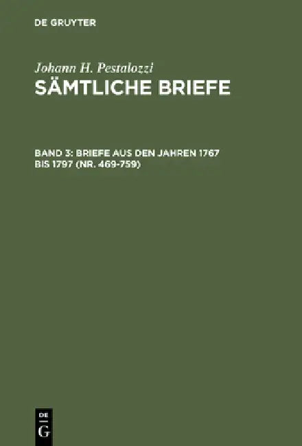 Buy Briefe aus den Jahren 1767 bis 1797 (Nr. 469-759) (English, Emanuel Dejung | Hans Stettbacher) Online at Best Price - BookBajar