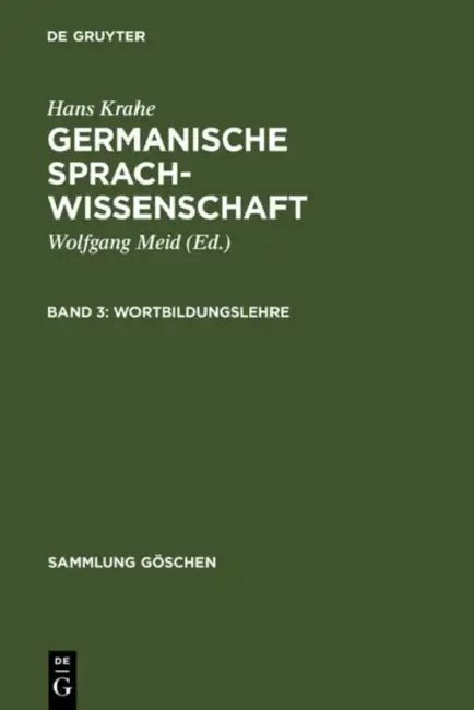 Buy Wortbildungslehre (English, Hans Krahe) Online at Best Price - BookBajar