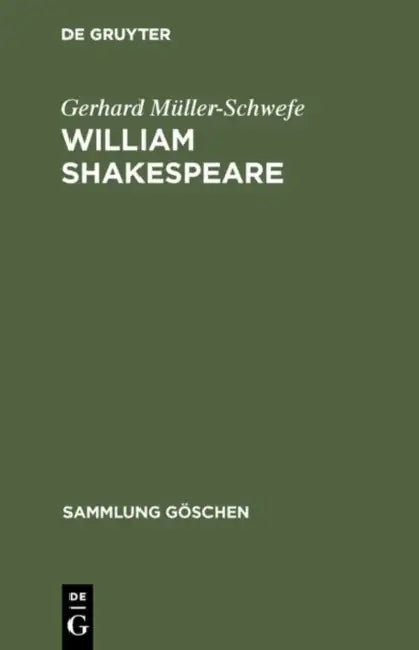 Buy William Shakespeare (English, Gerhard Müller-Schwefe) Online at Best Price - BookBajar