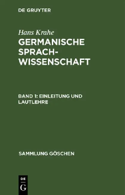 Buy Einleitung und Lautlehre (English, Hans Krahe) Online at Best Price - BookBajar