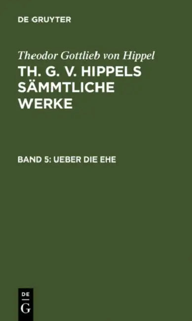 Buy Ueber die Ehe (English, Theodor Gottlieb Von Hippel) Online at Best Price - BookBajar