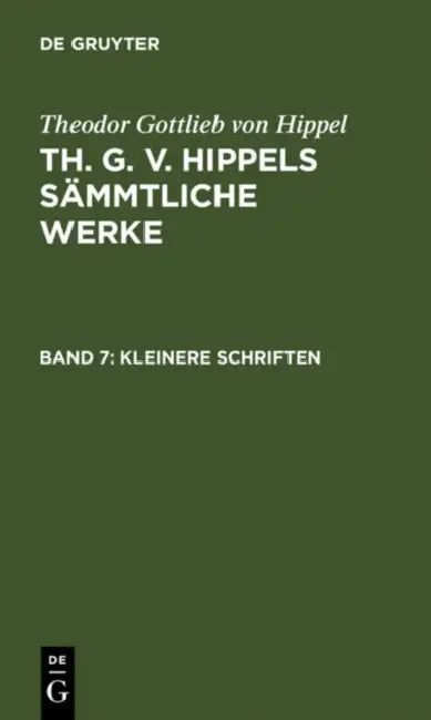 Buy Kleinere Schriften (English, Theodor Gottlieb Von Hippel) Online at Best Price - BookBajar