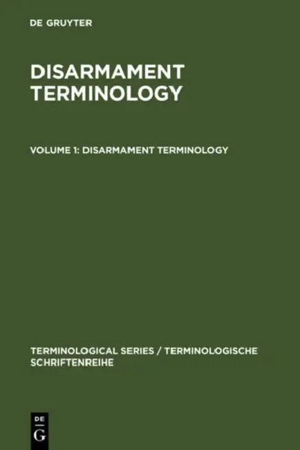 Buy Disarmament Terminology (English, The Language Services Division of the Fo) Online at Best Price - BookBajar