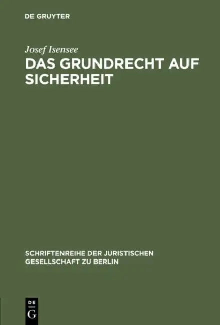 Buy Das Grundrecht auf Sicherheit (English, Josef Isensee) Online at Best Price - BookBajar
