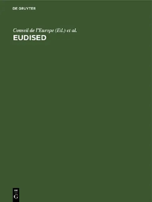 Buy Eudised (English, Conseil de l'Europe | Comm Des Communautés Europ | Jean Viet) Online at Best Price - BookBajar