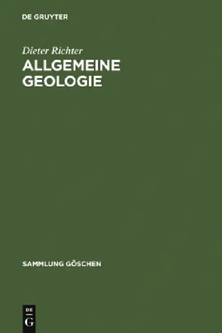 Buy Allgemeine Geologie (English, Dieter Richter) Online at Best Price - BookBajar