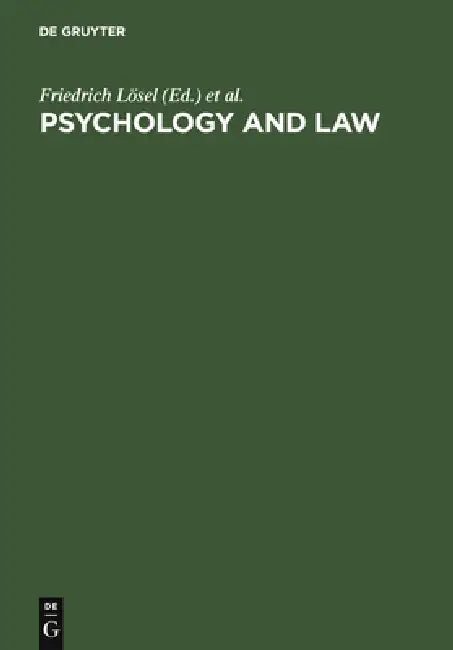 Buy Psychology and Law (English, Friedrich Lösel | Doris Bender | Thomas Bliesener) Online at Best Price - BookBajar