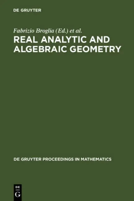 Buy Real Analytic and Algebraic Geometry (English, Fabrizio Broglia | Margherita Galbiati | Alberto Tognoli) Online at Best Price - BookBajar