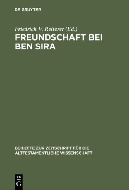 Buy Freundschaft bei Ben Sira (English, Friedrich V. Reiterer) Online at Best Price - BookBajar