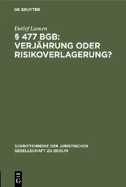 Buy § 477 Bgb (English, Detlef Leenen) Online at Best Price - BookBajar