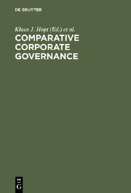 Buy Comparative Corporate Governance (English, Klaus J. Hopt | Eddy Wymeersch) Online at Best Price - BookBajar