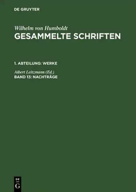 Buy Nachtrge (English, Albert Leitzmann) Online at Best Price - BookBajar