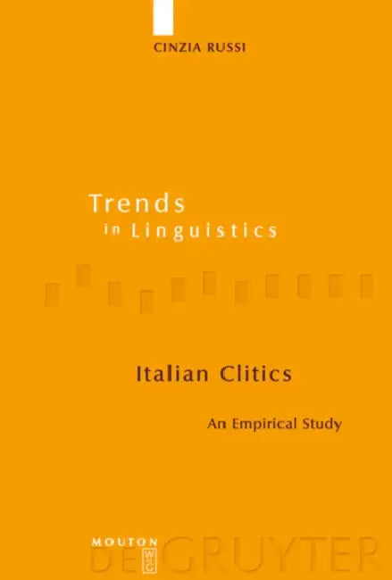 Buy Italian Clitics (English, Cinzia Russi) Online at Best Price - BookBajar