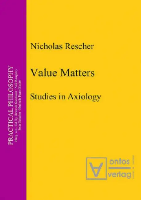 Buy Value Matters (English, Nicholas Rescher) Online at Best Price - BookBajar