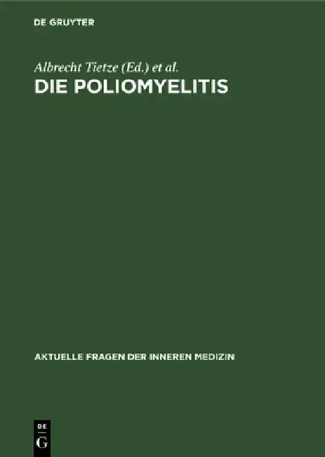 Buy Die Poliomyelitis (English, No Contributor) Online at Best Price - BookBajar