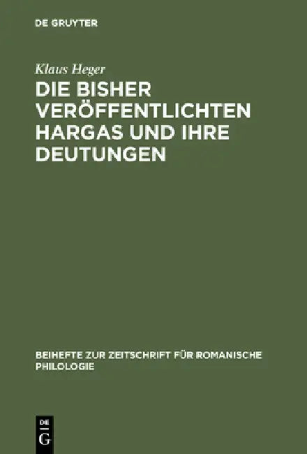 Buy Die bisher veröffentlichten Hargas und ihre Deutungen (English, Klaus Heger) Online at Best Price - BookBajar