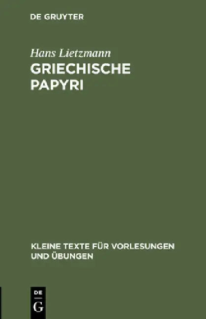 Buy Griechische Papyri (English, Hans Lietzmann) Online at Best Price - BookBajar