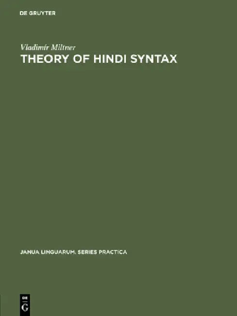 Buy Theory of Hindi Syntax (English, Vladimír Miltner) Online at Best Price - BookBajar