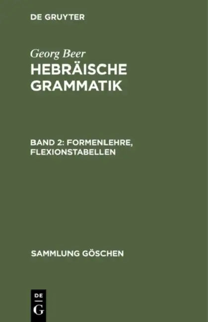 Buy Formenlehre, Flexionstabellen (English, Georg Beer) Online at Best Price - BookBajar