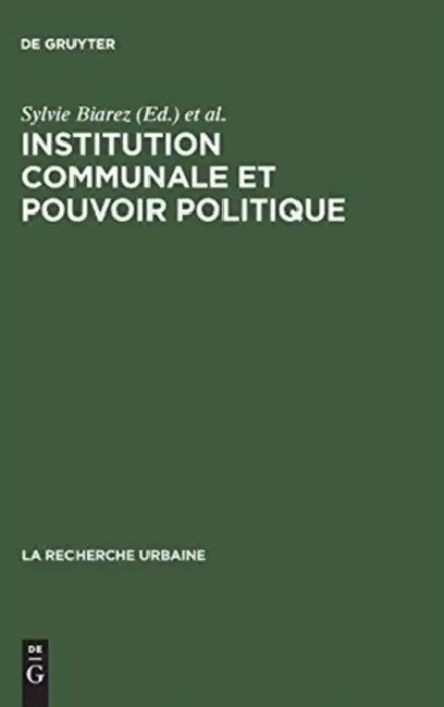 Buy Institution communale et pouvoir politique (English, Sylvie Biarez | Claude Bouchet | Guy Du Boisberranger) Online at Best Price - BookBajar