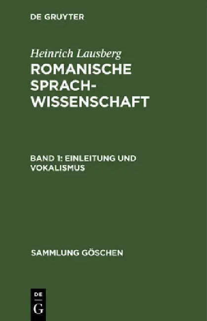 Buy Einleitung und Vokalismus (English, Heinrich Lausberg) Online at Best Price - BookBajar
