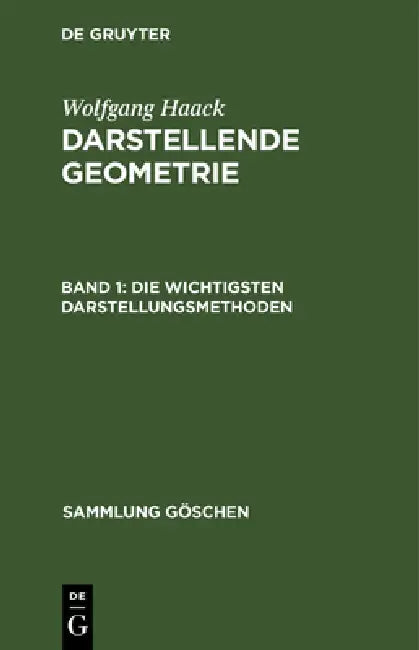 Buy Die Wichtigsten Darstellungsmethoden (English, Wolfgang Haack) Online at Best Price - BookBajar
