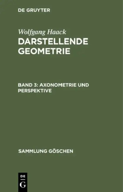 Buy Axonometrie und Perspektive (English, Wolfgang Haack) Online at Best Price - BookBajar
