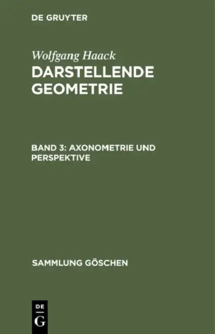 Buy Axonometrie und Perspektive (English, Wolfgang Haack) Online at Best Price - BookBajar