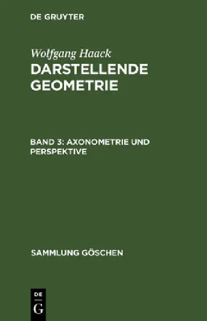 Buy Axonometrie und Perspektive (English, Wolfgang Haack) Online at Best Price - BookBajar