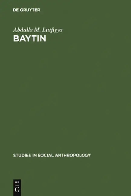 Buy Baytin (English, Abdulla M. Lutfiyya) Online at Best Price - BookBajar