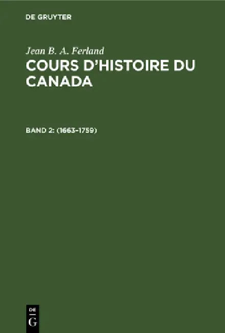 Buy 1663-1759 (English, Jean B. a. Ferland) Online at Best Price - BookBajar