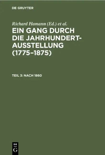 Buy Nach 1860 (English, Richard Hamann | Nationalgalerie | Deutsche Jahrhundertausstellung) Online at Best Price - BookBajar