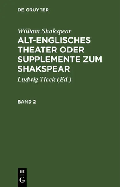 Buy William Shakspear (English, Ludwig Tieck | Ludwig Tieck | William Shakspear) Online at Best Price - BookBajar