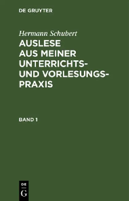 Buy Hermann Schubert (English, Hermann Schubert) Online at Best Price - BookBajar