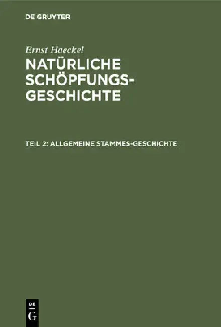 Buy Allgemeine Stammes-Geschichte (English, Ernst Haeckel) Online at Best Price - BookBajar