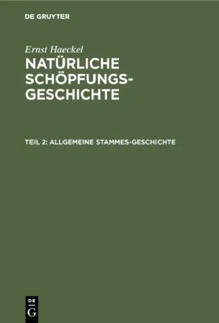Buy Allgemeine Stammes-Geschichte (English, Ernst Haeckel) Online at Best Price - BookBajar