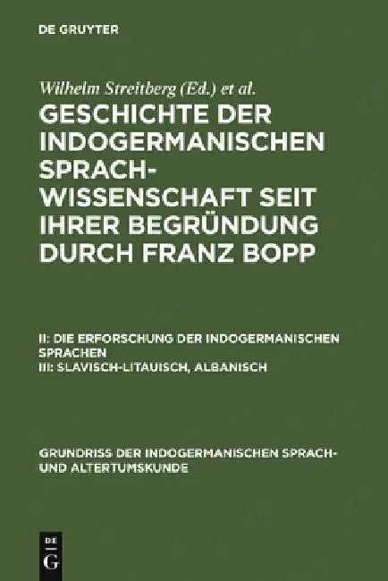 Buy Slavisch-Litauisch, Albanisch (English, Wilhelm Streitberg | Franz Bopp) Online at Best Price - BookBajar