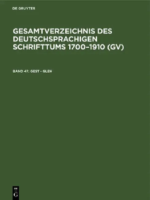 Buy Gest - Gleh (English, Hilmar Schmuck | Willi Gorzny | Peter Geils) Online at Best Price - BookBajar