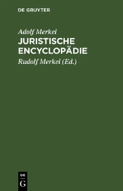 Buy Juristische Encyclopädie (English, Adolf Merkel | Rudolf Merkel) Online at Best Price - BookBajar