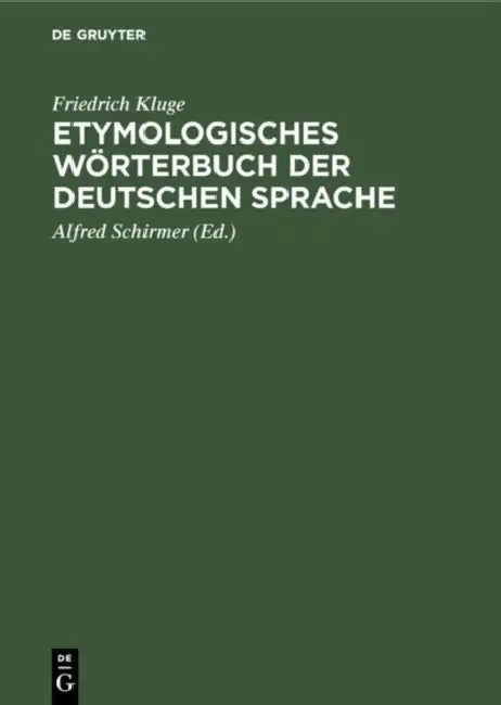 Buy Etymologisches Wörterbuch der deutschen Sprache (English, Friedrich Kluge | Alfred Schirmer | Walther Mitzka) Online at Best Price - BookBajar