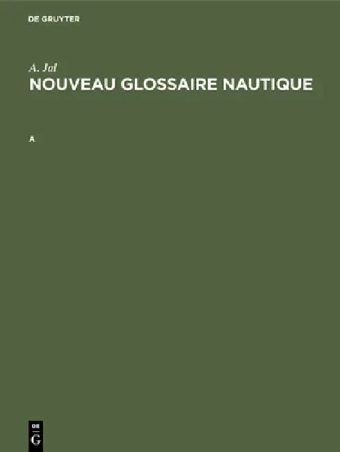 Buy Nouveau glossaire nautique (English, Michel Mollat) Online at Best Price - BookBajar