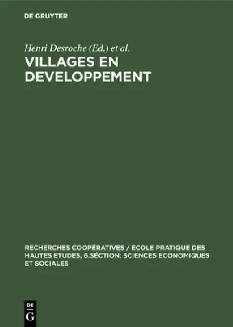 Buy Villages en developpement (English, Henri Desroche | Placide Rambaud) Online at Best Price - BookBajar