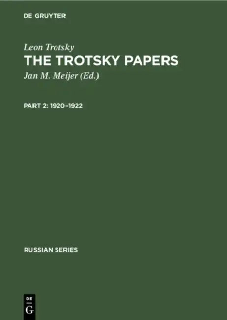 Buy 1920-1922 (English, Jan M. Meijer | Leon Trotsky) Online at Best Price - BookBajar