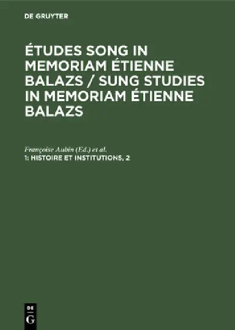 Buy Histoire et institutions, 2 (English, Françoise Aubin | École Pratique Des Hautes Études) Online at Best Price - BookBajar