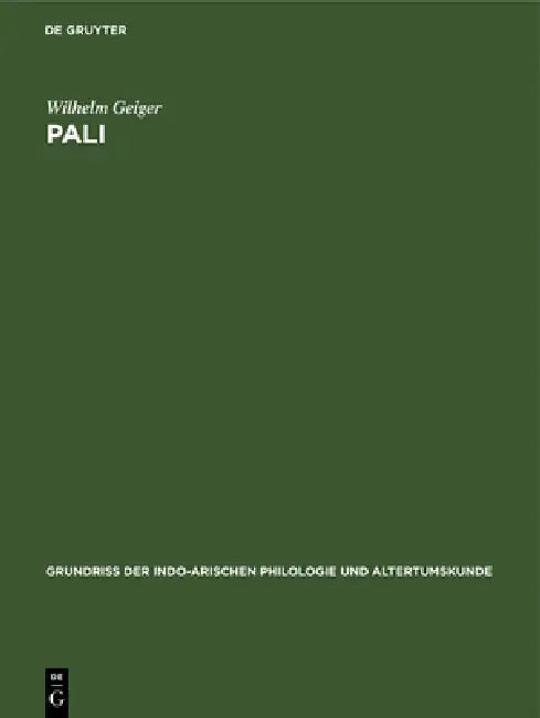Buy Pali: Literatur Und Sprache (English, Wilhelm Geiger) Online at Best Price - BookBajar