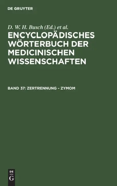 Buy Zertrennung - Zymom (English, D. W. H. Busch | Carl Ferdinand Gräfe | J. F. Diffenbach) Online at Best Price - BookBajar