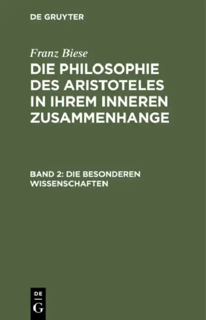 Buy Die Besonderen Wissenschaften (English, Franz Biese) Online at Best Price - BookBajar