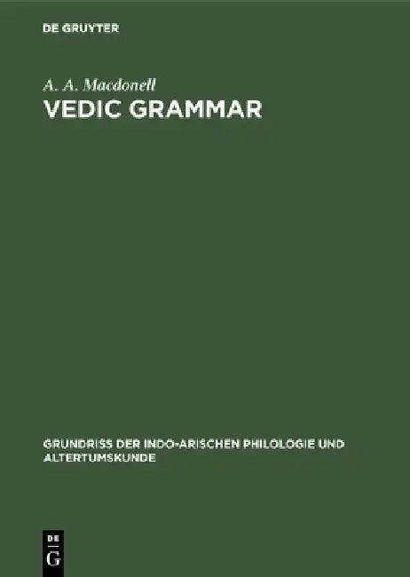 Buy Vedic Grammar (English, A. a. Macdonell) Online at Best Price - BookBajar